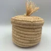 Boite en fibres végétales tressées - Artisanat Marocain