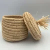 Boite en fibres végétales tressées - Artisanat Marocain