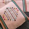 Coussin marocain berbère rose collection Tazra