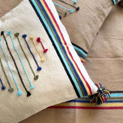 coussin marocain berbère sable collection Tazra