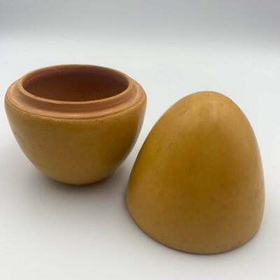 Boite céramique tadelakt Ovalia H 14 cm kaneldéco - artisanat marocain - Kanel Déco