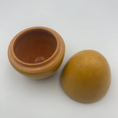 Boite céramique tadelakt Ovalia H 14 cm kaneldéco - artisanat marocain - Kanel Déco