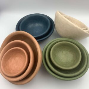 Vases céramiques tadelakt gamme - artisanat marocain - Kanel Déco